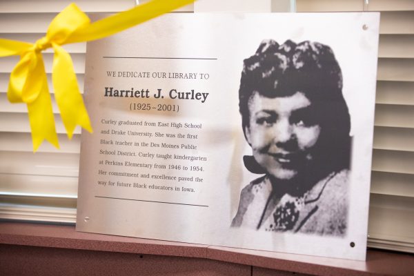 Library Dedicated to First Black Teacher at DMPS